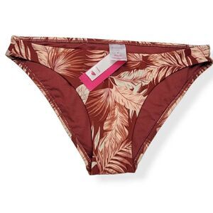 Xhilaration  Tropical Print Bikini Bottom XL  jrs. 12-14